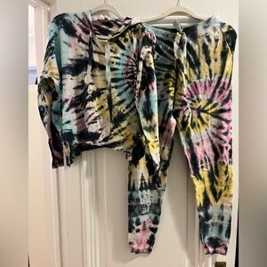 Vintage Havana Tie-Dye Hoodie - Black, Pink, Yellow, Blue